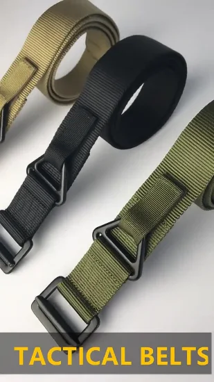 Hochleistungs-OEM-ODM-verstellbarer, kundenspezifischer Gürtel im Polizei-Armee-Stil, für den Kampf im Freien, elastisches Nylon-Polyester-Gurtband, taktische Gürtel im Militärstil