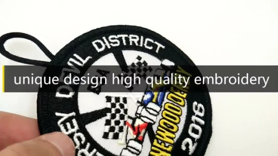 Benutzerdefinierte gewebte Stoff-Stickerei-Patch-Kleidungszubehör
