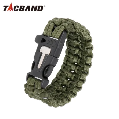 Tacband Jagdzubehör Taktische Ausrüstung Nylon Paracord geflochtenes Armband