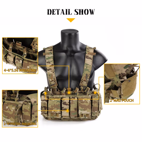 Nylon Molle Chest Rigs Army Style Tactic mit Magazintasche Military Style Chest Rig