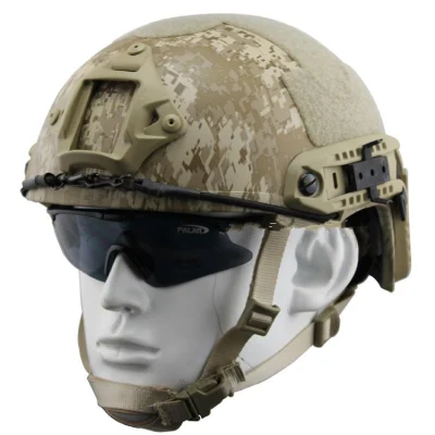 Klassische militärische taktische Kohlefaser-Anti-Bounce-Helmausrüstung für Outdoor-Training, Reisen, Anti-Bullet-Kopfschutz